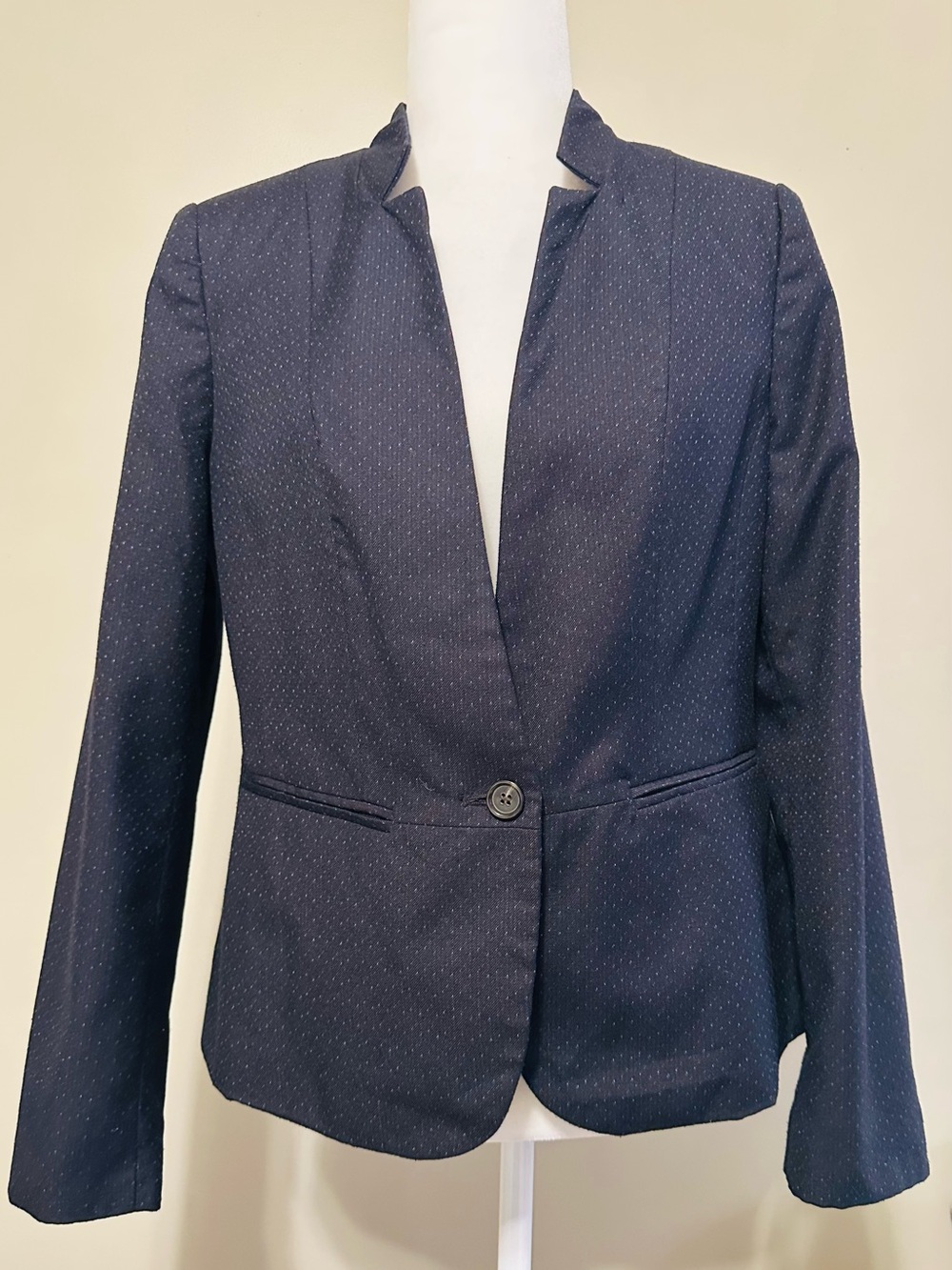Worthington Classic Navy Single-Button Women's Blazer - 10